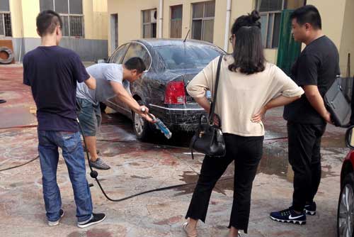 蒸汽洗車效果